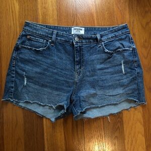 Sale!Levi's Blue Jean Shorts with Distressed Hem